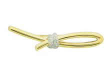 画像をギャラリービューアに読み込む, ブローチ K18YG/K18WG ダイヤ 0.56
