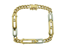 画像をギャラリービューアに読み込む, ブレスレット K18YG Pt850 ダイヤ 0.20
