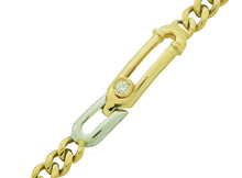 画像をギャラリービューアに読み込む, ブレスレット K18YG Pt850 ダイヤ 0.20
