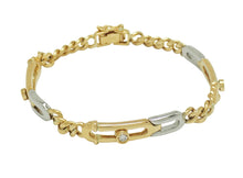 画像をギャラリービューアに読み込む, ブレスレット K18YG Pt850 ダイヤ 0.20
