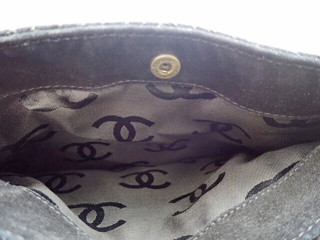 CHANEL シャネル Wild Stitch ワイルドステッチ Suede Tote Bag