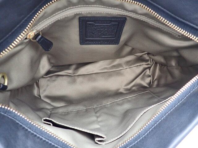 COACH コーチ Curly Leather カーリー レザー Hobo One Shoulder Bag