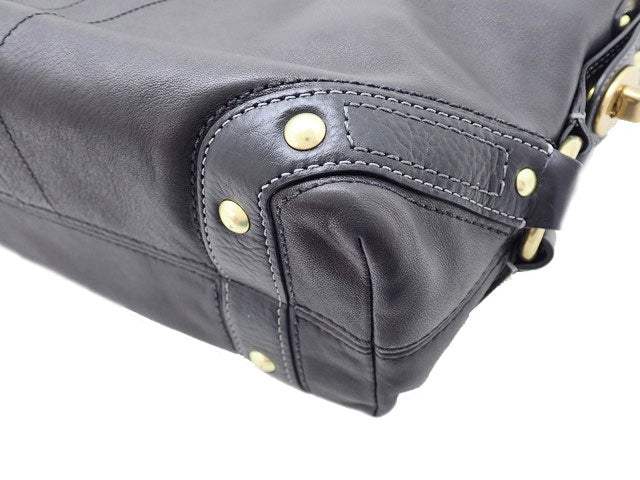 COACH コーチ Curly Leather カーリー レザー Hobo One Shoulder Bag