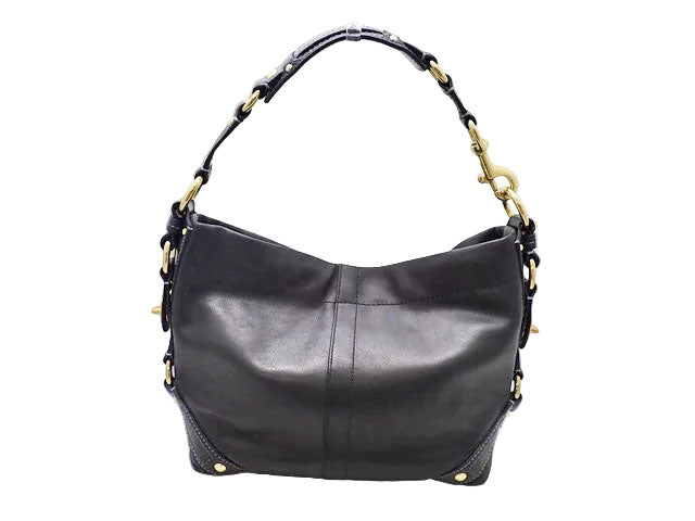 COACH コーチ Curly Leather カーリー レザー Hobo One Shoulder Bag