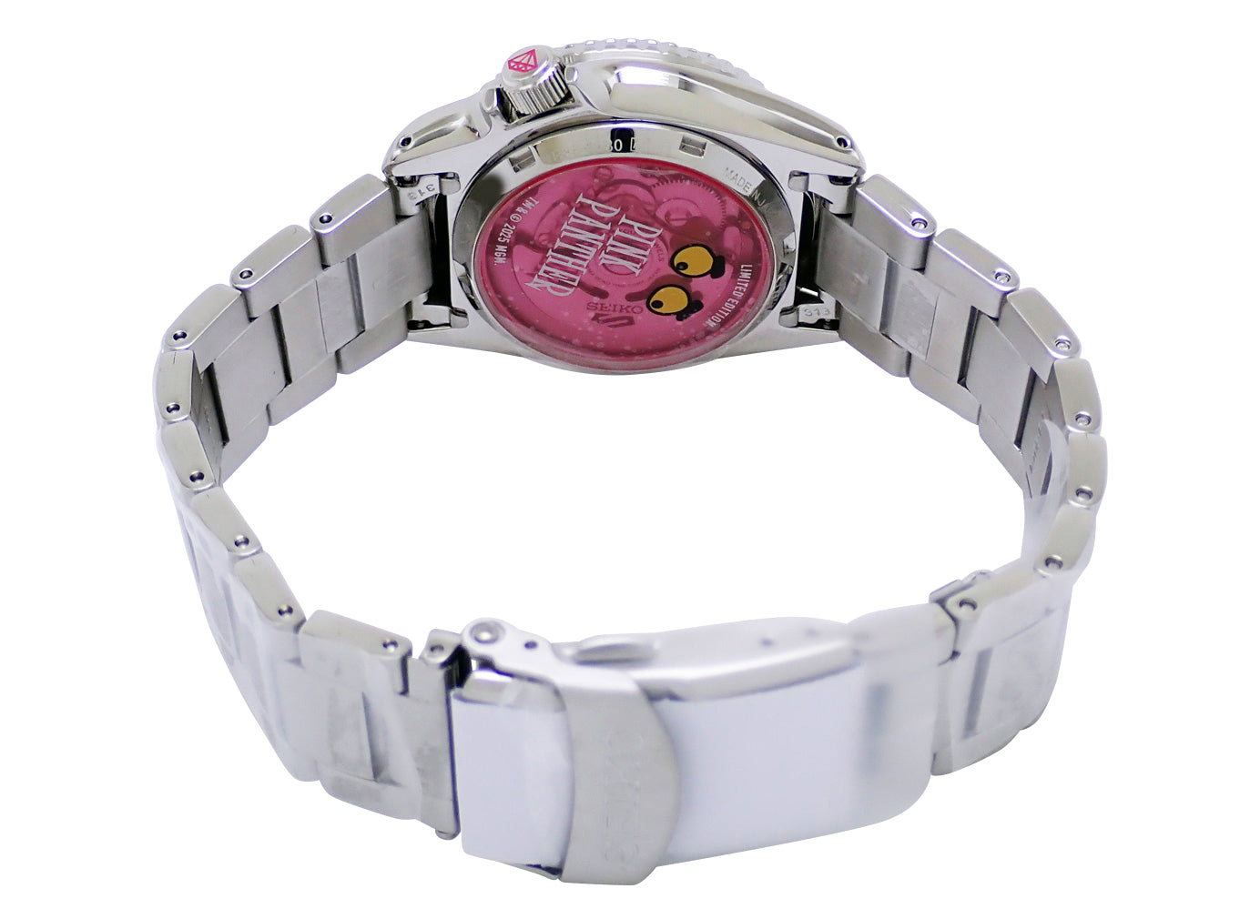 SEIKO 5スポーツ ピンクパンサー SBSA321 自動巻き時計 未使用品