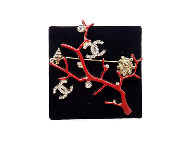 CHANEL シャネル COCO ココマーク Seashell Coral Shaped 貝殻 珊瑚