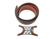 画像をギャラリービューアに読み込む, - HERMES エルメス TOUAREG トゥアレグ 925 Silver Buckle シルバー925 バックル Reversible Belt リバーシブル ベルト
