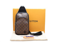 画像をギャラリービューアに読み込む, LOUIS VUITTON ルイヴィトン Monogram Macassar モノグラム･マカサー AVENUE NM Sling Shoulder Body Bag アヴェニュー･スリング ショルダー ボディバッグ M46327
