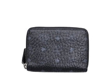 画像をギャラリービューアに読み込む, MCM エムシーエム Mini Zip Wallet in Visetos Original ミニ ジップ ウォレット ヴィセトス オリジナル Card Coin Purse カード/コインケース MYLAAVI03BK001
