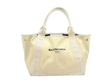 画像をギャラリービューアに読み込む, BALENCIAGA バレンシアガ NAVY CABAS ネイビーカバス S Tote Bag トートバッグ 339933
