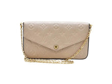 画像をギャラリービューアに読み込む, LOUIS VUITTON ルイヴィトン Monogram Empreinte モノグラム･アンプラント Pochette Felicie ポシェット･フェリシー 2WAY Chain Wallets チェーンウォレット Shoulder Clutch Bag ショルダー クラッチバッグ M82609
