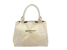 画像をギャラリービューアに読み込む, BALENCIAGA バレンシアガ NAVY CABAS ネイビーカバス S Tote Bag トートバッグ 339933
