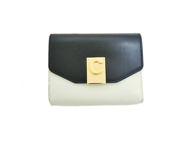 CELINE セリーヌ C Logo Bicolor Cロゴ バイカラー Tri-Fold Wallet 三つ折り財布 10C723BQ8