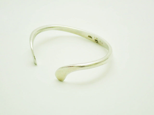 GEORG JENSEN ジョージ ジェンセン Sterling Silver 925 スターリングシルバー 925 Wave Bangle Bracelet ウェーブ バングル ブレスレット