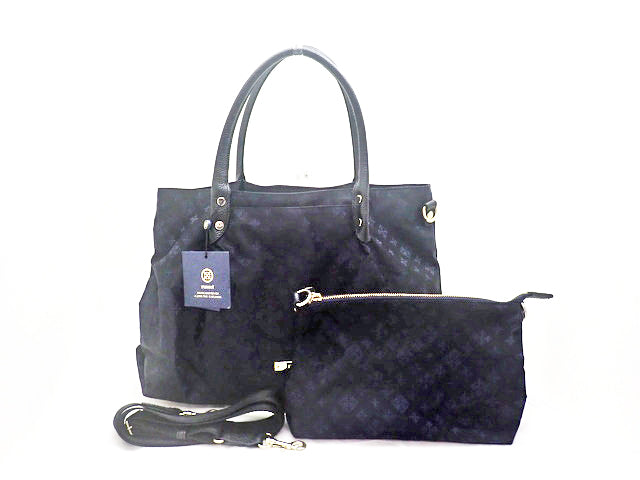 russet ラシット Nylon Jacquard ナイロンジャガード 3way Tote Shoulder Pochette Bag 3WAY トート ショルダー ポシェットバッグ