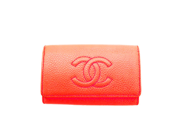 CHANEL シャネル COCO ココマーク Caviar Skin キャビアスキン Key Case キーケース