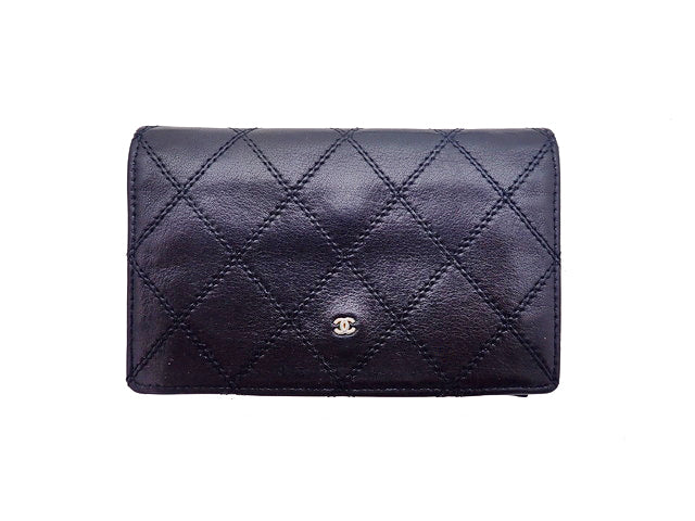 CHANEL シャネル Bicolore ビコローレ Double Stitch ダブルステッチ Card Coin Purse カード/小銭入れ