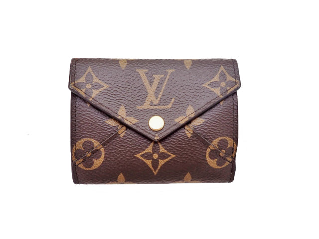 LOUIS VUITTON ルイヴィトン Monogram モノグラム Portefeuille Celeste ポルトフォイユ･セレスト Tri-Fold Compact Wallet 三つ折り Wホック コンパクト財布 M81665 イニシャル入り