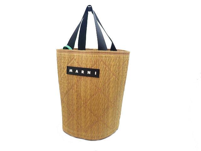 MARNI MARKET マルニ マーケット Tatami Bucket Bag タタミ バケットバッグ Pink Sand ピンクサンド SHMH0073Q1RF081JQC24