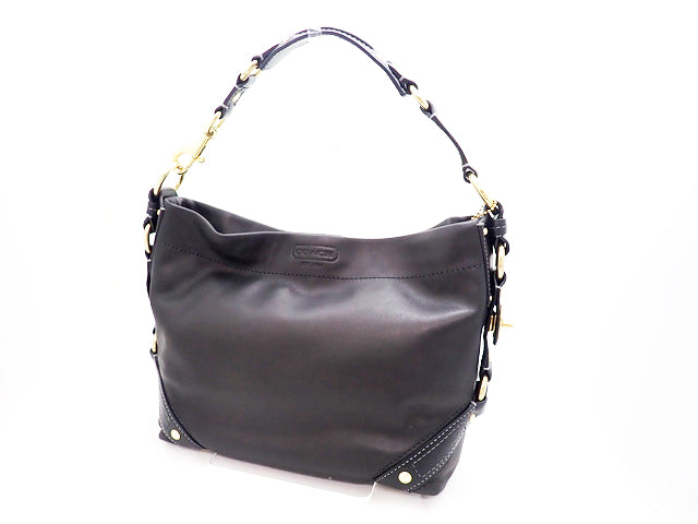 COACH コーチ Curly Leather カーリー レザー Hobo One Shoulder Bag ホーボー ワンショルダーバッグ 10615