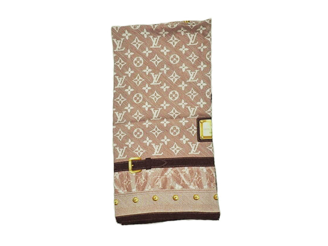 LOUIS VUITTON ルイヴィトン Monogram モノグラム Square 90 カレ90 New Denim ニューデニム Silk Scarf シルクスカーフ