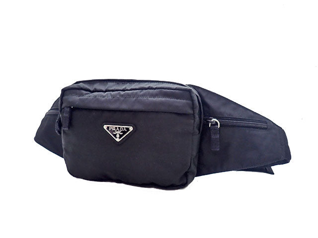 PRADA プラダ Nylon ナイロン Waist Body Bag ウエスト ボディバッグ V210