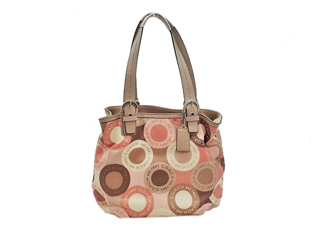 COACH コーチ Satin Snap Head サテン スナップヘッド Tote Bag トートバッグ F18442