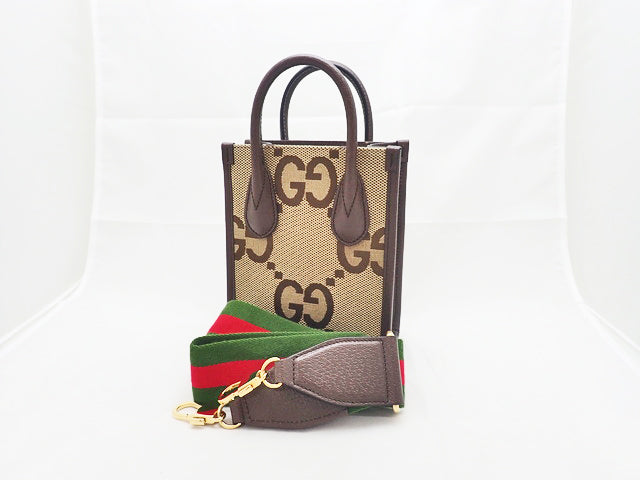 GUCCI グッチ Jumbo GG ジャンボGG Mini Tote Bag 2WAY ミニ トートバッグ 699406