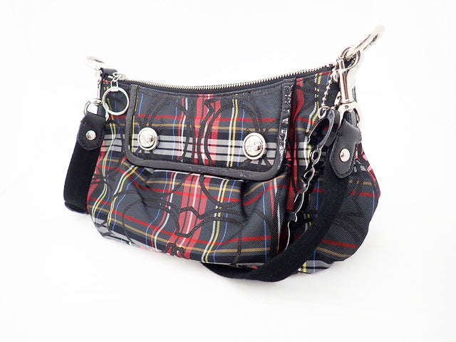 COACH コーチ Poppy Tartan Groovy ポピー タータン グルーヴィー Shoulder Bag ショルダーバッグ 14366