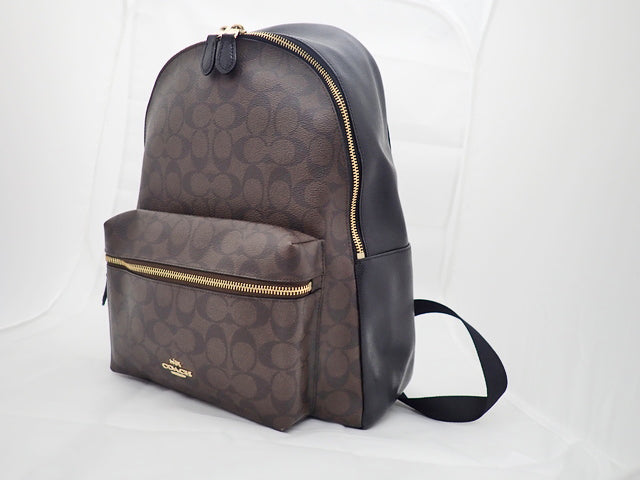 COACH コーチ Charlie チャーリー Signature シグネチャー Backpack バックパック F38301