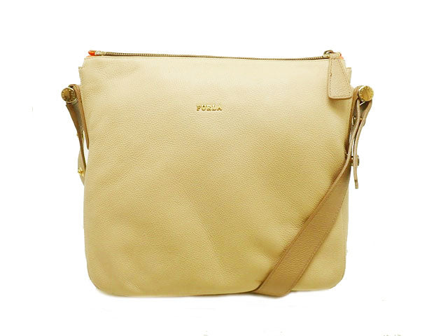 - FURLA フルラ バイカラー 2WAY ショルダー オフホワイト/ベージュ 革