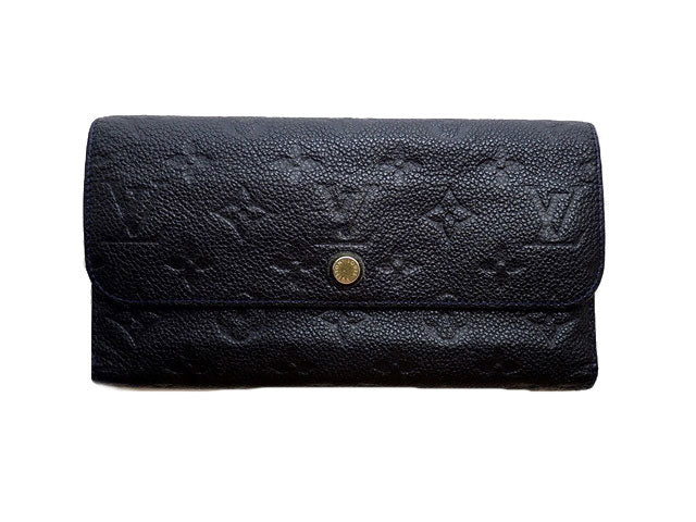 LOUIS VUITTON ルイヴィトン MONOGRAM EMPREINTE モノグラムアンプラント ポルトフォイユ・ヴィルトゥオーズ アンフィニ(濃紺)  M60258