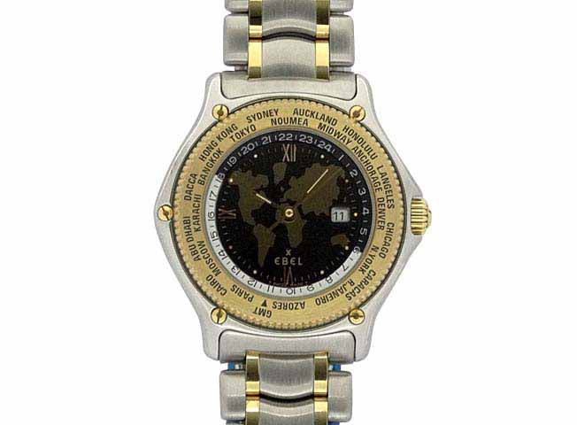EBEL エベル ボイジャー ワールドタイム 1124913 SS/K18YG
