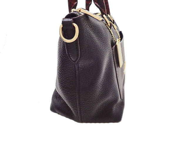 新品 COACH ミニエマ サッチェル ハンドバッグ ショルダーバッグ 2way