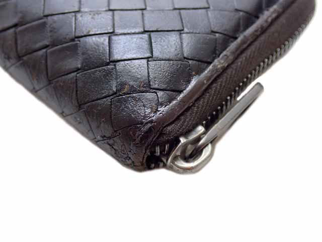 BOTTEGA VENETA ボッテガ・ヴェネタ Intrecciato/Ostrich イントレチャート/オーストリッチ Round zipper  ラウンドファスナー 長財布