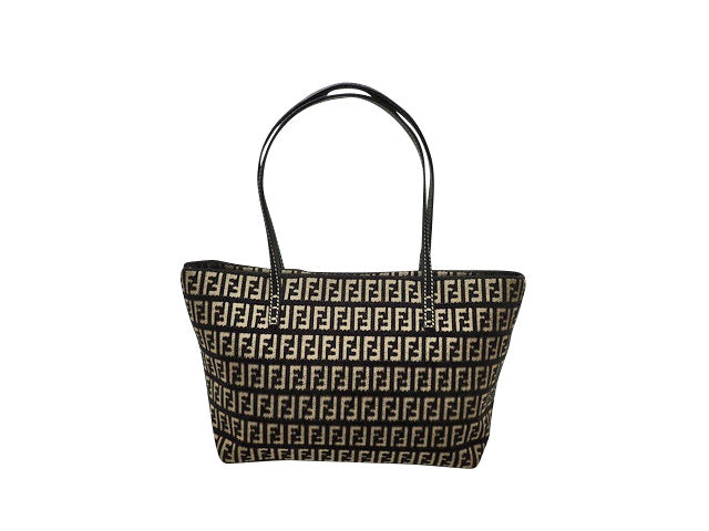 - FENDI フェンディ ズッキーノ ジャガード ハンド トートバッグ